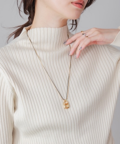 Bou Jeloud（ブージュルード）の「ワントップ２連ネックレス（ネックレス・レディース・シルバー/ゴールド・ONESIZE）」の8枚目の写真