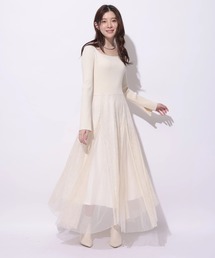 Rirandture | チュールレースドッキングワンピース(ワンピース)