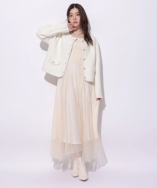 Rirandture(リランドチュール)の「チュールレースドッキングワンピース(ワンピース・レディース・ベージュ系その他/ピンク系その他/ブルー系その他3/ブラック系その他2・1/2)」の15枚目の写真