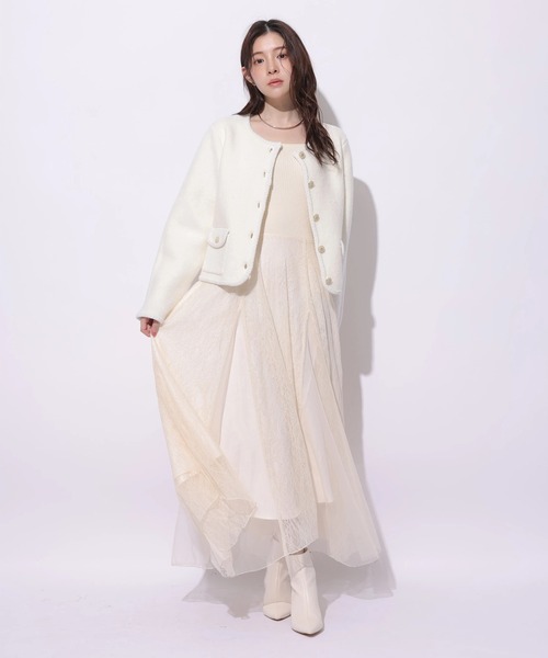 Rirandture(リランドチュール)の「チュールレースドッキングワンピース(ワンピース・レディース・ベージュ系その他/ピンク系その他/ブルー系その他3/ブラック系その他2・1/2)」の16枚目の写真