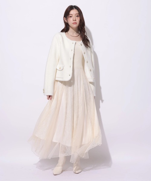 Rirandture(リランドチュール)の「チュールレースドッキングワンピース(ワンピース・レディース・ベージュ系その他/ピンク系その他/ブルー系その他3/ブラック系その他2・1/2)」の17枚目の写真