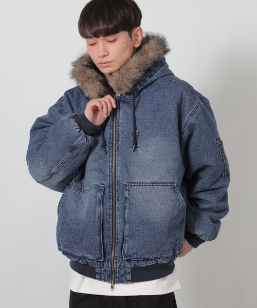 セール】デニムファーブルゾン / 637805（ブルゾン）｜LAKOLE（ラコレ
