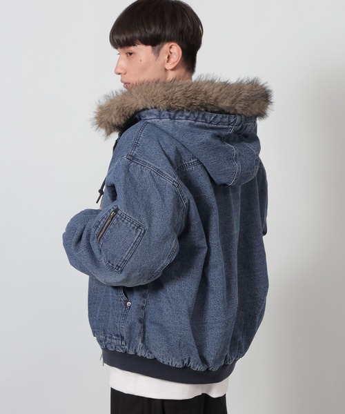 LAKOLE(ラコレ)の「デニムファーブルゾン / 637805(ブルゾン・メンズ・ブラック/ブルー・LARGE/MEDIUM)」の22枚目の写真
