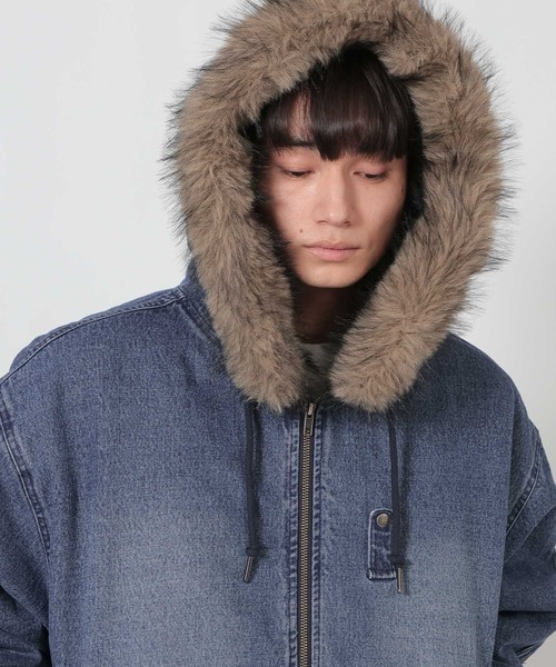 LAKOLE(ラコレ)の「デニムファーブルゾン / 637805(ブルゾン・メンズ・ブラック/ブルー・LARGE/MEDIUM)」の13枚目の写真