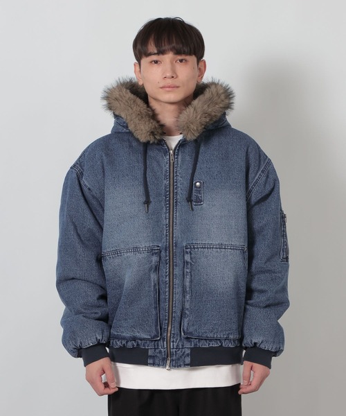 LAKOLE(ラコレ)の「デニムファーブルゾン / 637805(ブルゾン・メンズ・ブラック/ブルー・LARGE/MEDIUM)」の14枚目の写真