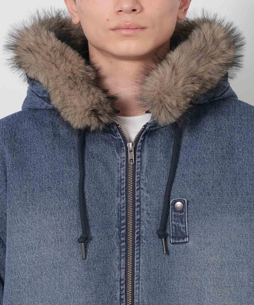 LAKOLE(ラコレ)の「デニムファーブルゾン / 637805(ブルゾン・メンズ・ブラック/ブルー・LARGE/MEDIUM)」の17枚目の写真