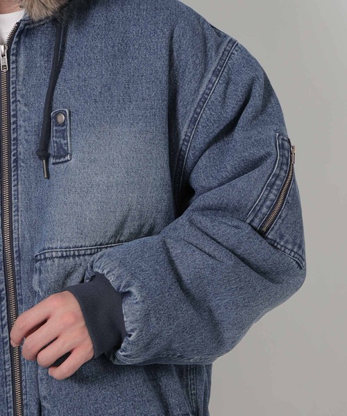 LAKOLE(ラコレ)の「デニムファーブルゾン / 637805(ブルゾン・メンズ・ブラック/ブルー・LARGE/MEDIUM)」の18枚目の写真