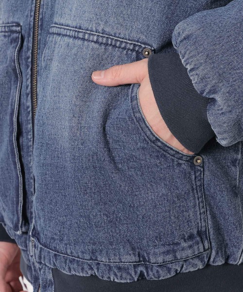 LAKOLE(ラコレ)の「デニムファーブルゾン / 637805(ブルゾン・メンズ・ブラック/ブルー・LARGE/MEDIUM)」の9枚目の写真