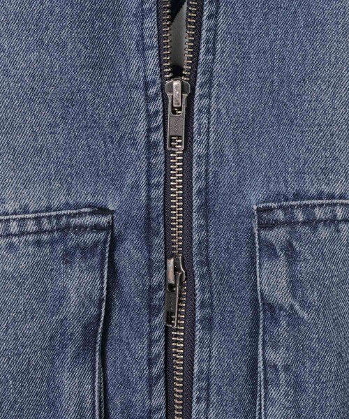 LAKOLE(ラコレ)の「デニムファーブルゾン / 637805(ブルゾン・メンズ・ブラック/ブルー・LARGE/MEDIUM)」の10枚目の写真