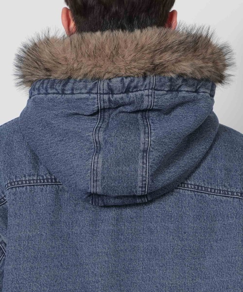 LAKOLE(ラコレ)の「デニムファーブルゾン / 637805(ブルゾン・メンズ・ブラック/ブルー・LARGE/MEDIUM)」の11枚目の写真