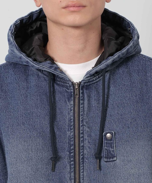 LAKOLE(ラコレ)の「デニムファーブルゾン / 637805(ブルゾン・メンズ・ブラック/ブルー・LARGE/MEDIUM)」の12枚目の写真