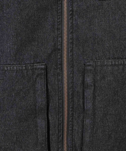 LAKOLE(ラコレ)の「デニムファーブルゾン / 637805(ブルゾン・メンズ・ブラック/ブルー・LARGE/MEDIUM)」の4枚目の写真