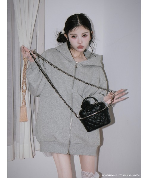 Darich（ダーリッチ）の「Hello Darich キルティングスクエアミニバッグ（ショルダーバッグ・レディース・ホワイト/ブラック・FREE）」の5枚目の写真