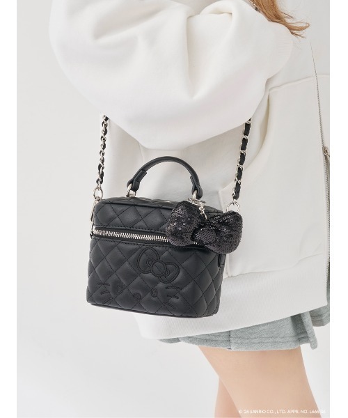 Darich（ダーリッチ）の「Hello Darich キルティングスクエアミニバッグ（ショルダーバッグ・レディース・ホワイト/ブラック・FREE）」の11枚目の写真