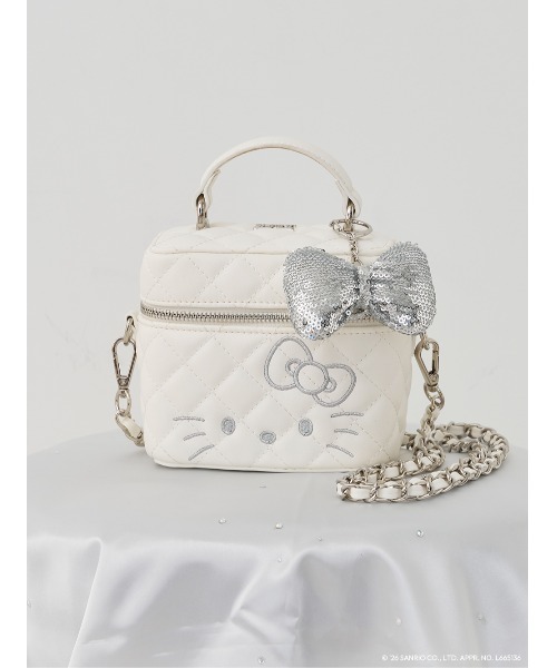 Darich（ダーリッチ）の「Hello Darich キルティングスクエアミニバッグ（ショルダーバッグ・レディース・ホワイト/ブラック・FREE）」の16枚目の写真