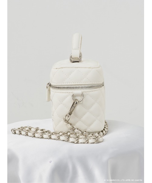 Darich（ダーリッチ）の「Hello Darich キルティングスクエアミニバッグ（ショルダーバッグ・レディース・ホワイト/ブラック・FREE）」の22枚目の写真