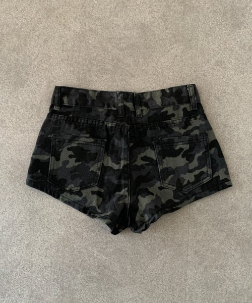 セール】【26年春夏新作】迷彩柄 ポケットデザインショートパンツ