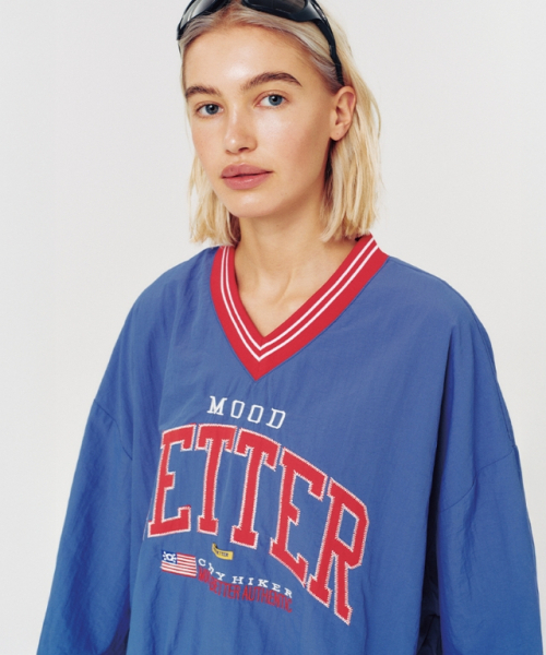 MOODBETTER(ムード ベター)の「LOGO NYLON JERSEY BLUE(Tシャツ/カットソー・レディース・その他・FREE)」の3枚目の写真