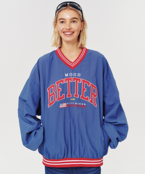 MOODBETTER(ムード ベター)の「LOGO NYLON JERSEY BLUE(Tシャツ/カットソー・レディース・その他・FREE)」の5枚目の写真