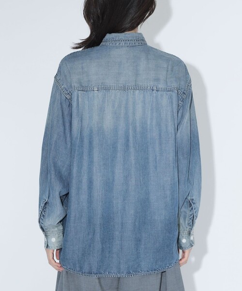 BEAMS BOY(ビームスボーイ)の「maturely / ブリーチ ストラップ ロングスリーブ(シャツ/ブラウス・レディース・チャコールグレー/ブルー・ONE SIZE)」の12枚目の写真