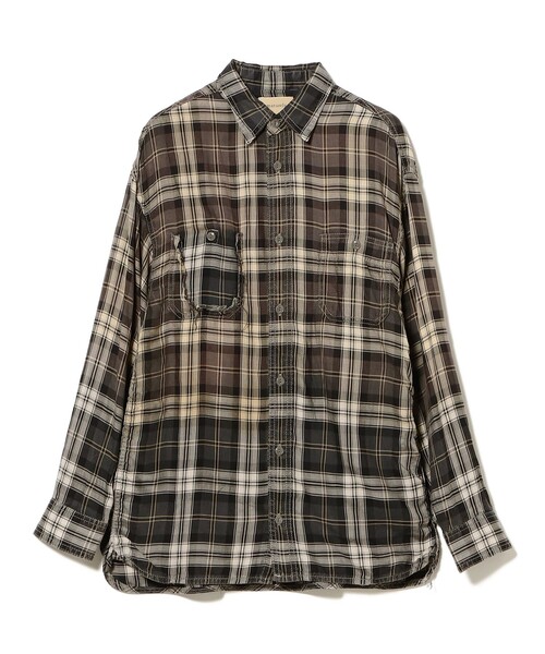 BEAMS BOY(ビームスボーイ)の「maturely / ブリーチ ストラップ ロングスリーブ(シャツ/ブラウス・レディース・チャコールグレー/ブルー・ONE SIZE)」の17枚目の写真