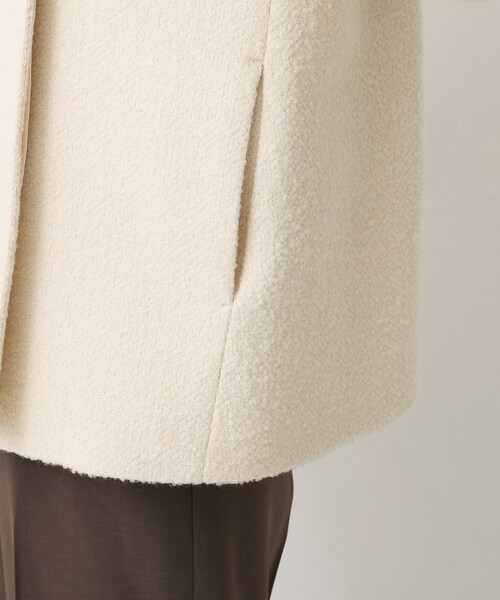UNTITLED（アンタイトル）の「【ツイード風/スタンドカラー】ファンシーヘリンボンコート（その他アウター・レディース・オフホワイト/ブラック・03/02/01/00）」の20枚目の写真