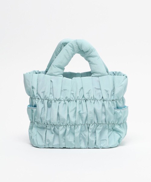 GLOBAL WORK（グローバルワーク）の「推しごとギャザーミニトート/629375（トートバッグ・レディース・チャコールグレー/ブラック/ライトブルー/パープル系その他2・FREE）」の12枚目の写真