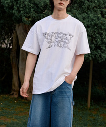 CONCEPTIDE（コンセプタイド）の「3DメタルグラフィックTシャツ_ホワイト（Tシャツ/カットソー）」