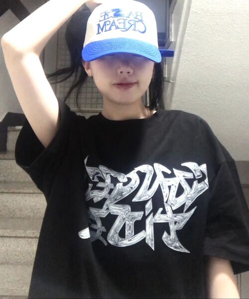 CONCEPTIDE(コンセプタイド)の「3DメタルグラフィックTシャツ_ホワイト(Tシャツ/カットソー・レディース・その他・S/M/L)」の3枚目の写真