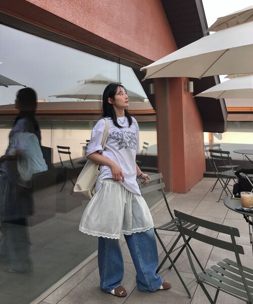 CONCEPTIDE(コンセプタイド)の「3DメタルグラフィックTシャツ_ホワイト(Tシャツ/カットソー・レディース・その他・S/M/L)」の7枚目の写真