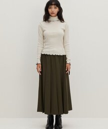 RAVEROUS（レイバーロス）の「プリーツロングスカートカーキ（スカート）」