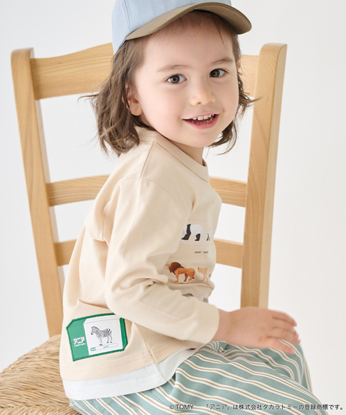 petit main(プティマイン)の「【TOMICA・ANIA】グラフィック長袖Tシャツ(Tシャツ/カットソー・キッズ・ネイビー/グリーン/ライトベージュ・120cm/100cm/90cm/130cm/110cm/80cm)」の19枚目の写真