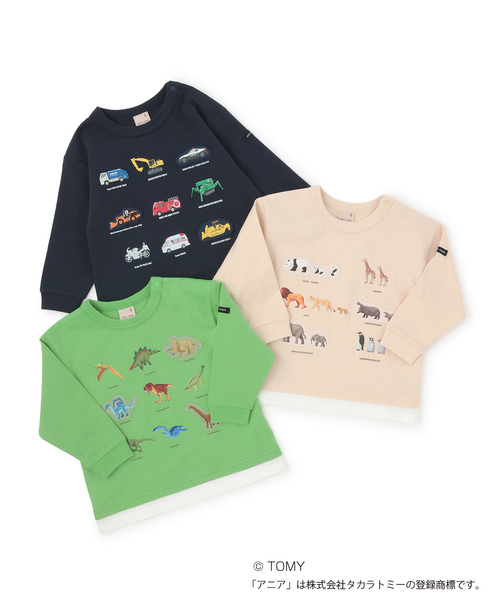petit main(プティマイン)の「【TOMICA・ANIA】グラフィック長袖Tシャツ(Tシャツ/カットソー・キッズ・ネイビー/グリーン/ライトベージュ・120cm/100cm/90cm/130cm/110cm/80cm)」の13枚目の写真