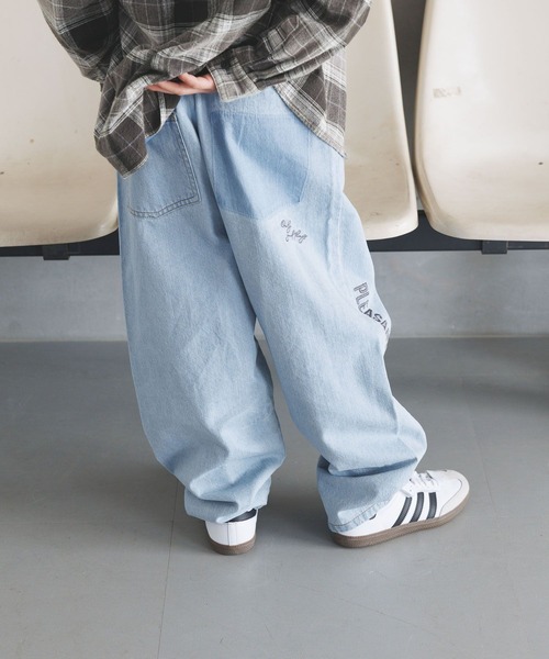 BAYFLOW（ベイフロー）の「[素材とデザインをアップデート!!]アソート加工デニム(KIDS)（デニムパンツ・キッズ・ブルー/ライトブルー/ブルーグリーン・140cm/130cm/120cm/110cm/150cm）」の21枚目の写真