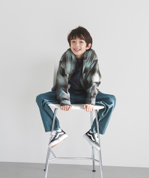 BAYFLOW（ベイフロー）の「[素材とデザインをアップデート!!]アソート加工デニム(KIDS)（デニムパンツ・キッズ・ブルー/ライトブルー/ブルーグリーン・140cm/130cm/120cm/110cm/150cm）」の5枚目の写真