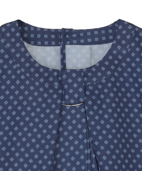 TOKYO SHIRTS(トウキョウシャツ)の「チャーム付き ボウタイ ブラウス(シャツ/ブラウス・レディース・ネイビー/ホワイト・M/LL/L)」の10枚目の写真