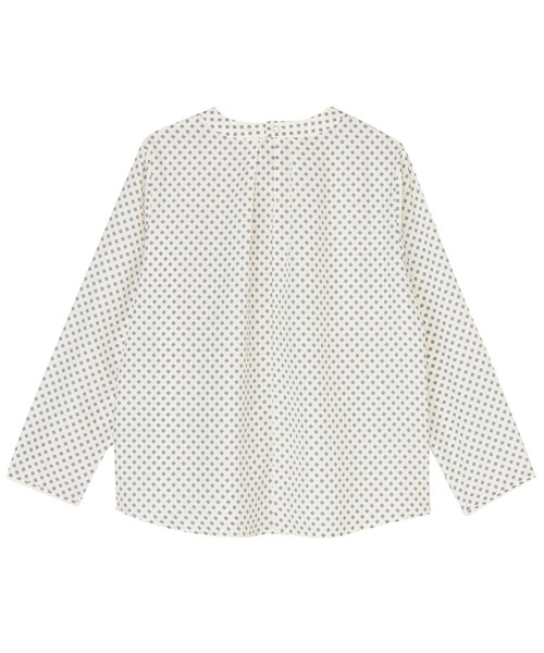 TOKYO SHIRTS(トウキョウシャツ)の「チャーム付き ボウタイ ブラウス(シャツ/ブラウス・レディース・ネイビー/ホワイト・M/LL/L)」の4枚目の写真