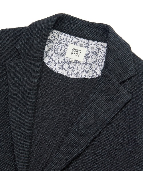 MEN'S BIGI(メンズビギ)の「スラブカールマイヤー 2Bジャケット(テーラードジャケット・メンズ・ネイビー/ブラック・01/02/03/04)」の4枚目の写真