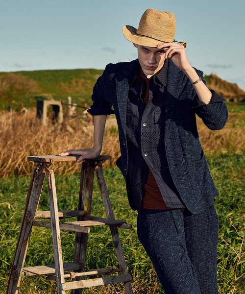 MEN'S BIGI(メンズビギ)の「スラブカールマイヤー 2Bジャケット(テーラードジャケット・メンズ・ネイビー/ブラック・01/02/03/04)」の15枚目の写真