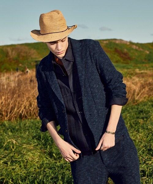 MEN'S BIGI(メンズビギ)の「スラブカールマイヤー 2Bジャケット(テーラードジャケット・メンズ・ネイビー/ブラック・01/02/03/04)」の12枚目の写真