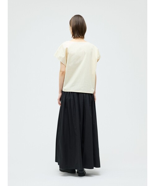 mizuiroind(ミズイロインド)の「mizuiro ind リボンプルオーバー(Tシャツ/カットソー・レディース・グレー/オフホワイト/アイボリー/ブラック/ネイビー・FREE)」の8枚目の写真