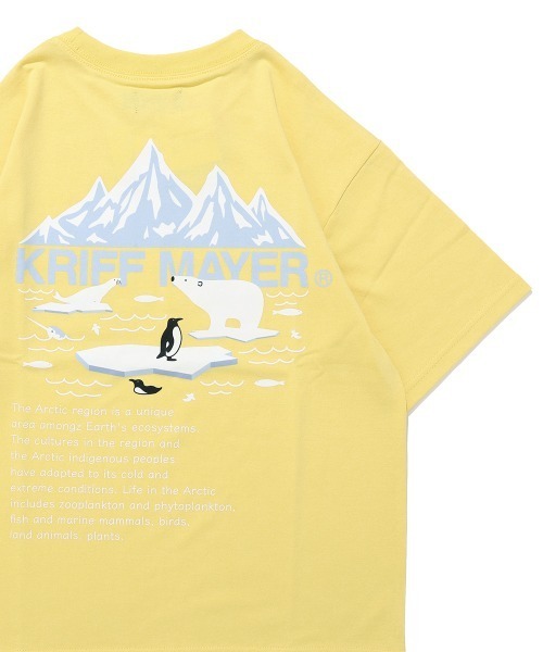 KRIFF MAYER(クリフメイヤー)の「【抗ピリング・接触冷感・吸汗速乾】冷感プリントT(北極)(Tシャツ/カットソー・キッズ・ネイビー/オフホワイト/イエロー/チャコール/ライトグリーン・170/160/150/140/130/120)」の5枚目の写真