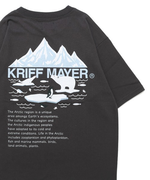 KRIFF MAYER(クリフメイヤー)の「【抗ピリング・接触冷感・吸汗速乾】冷感プリントT(北極)(Tシャツ/カットソー・キッズ・ネイビー/オフホワイト/イエロー/チャコール/ライトグリーン・170/160/150/140/130/120)」の3枚目の写真