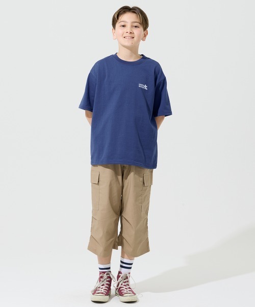 KRIFF MAYER(クリフメイヤー)の「【抗ピリング・接触冷感・吸汗速乾】冷感プリントT(北極)(Tシャツ/カットソー・キッズ・ネイビー/オフホワイト/イエロー/チャコール/ライトグリーン・170/160/150/140/130/120)」の7枚目の写真