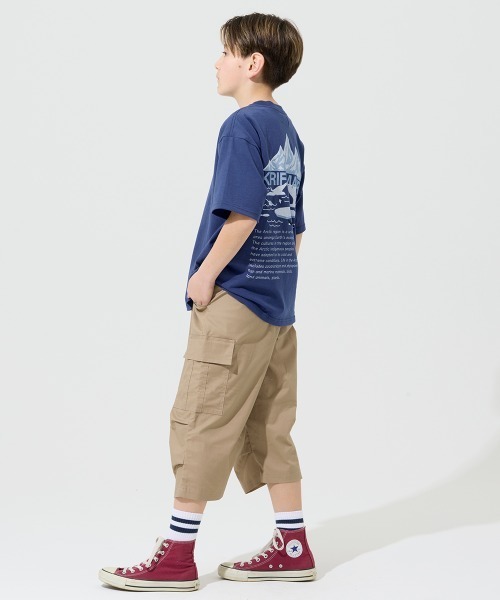 KRIFF MAYER(クリフメイヤー)の「【抗ピリング・接触冷感・吸汗速乾】冷感プリントT(北極)(Tシャツ/カットソー・キッズ・ネイビー/オフホワイト/イエロー/チャコール/ライトグリーン・170/160/150/140/130/120)」の8枚目の写真