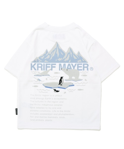 KRIFF MAYER(クリフメイヤー)の「【抗ピリング・接触冷感・吸汗速乾】冷感プリントT(北極)(Tシャツ/カットソー・キッズ・ネイビー/オフホワイト/イエロー/チャコール/ライトグリーン・170/160/150/140/130/120)」の13枚目の写真