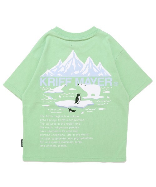 KRIFF MAYER(クリフメイヤー)の「【抗ピリング・接触冷感・吸汗速乾】冷感プリントT(北極)(Tシャツ/カットソー・キッズ・ネイビー/オフホワイト/イエロー/チャコール/ライトグリーン・170/160/150/140/130/120)」の19枚目の写真