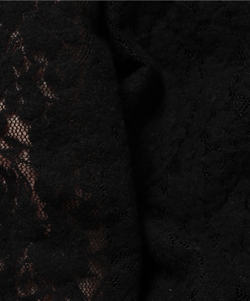 OUTLET（アウトレット）の「【WHO'S WHO gallery】AMレースT（Tシャツ/カットソー・レディース・ブラック/オフホワイト・FREE）」の3枚目の写真