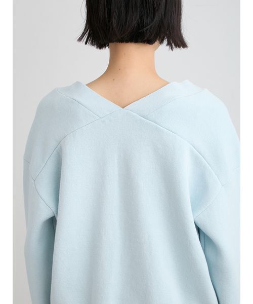 MIESROHE（ミースロエ）の「【洗える】綿カシミア×レースタンクSET（ニット/セーター・レディース・ライトブルー/ホワイト/グレー・F）」の12枚目の写真