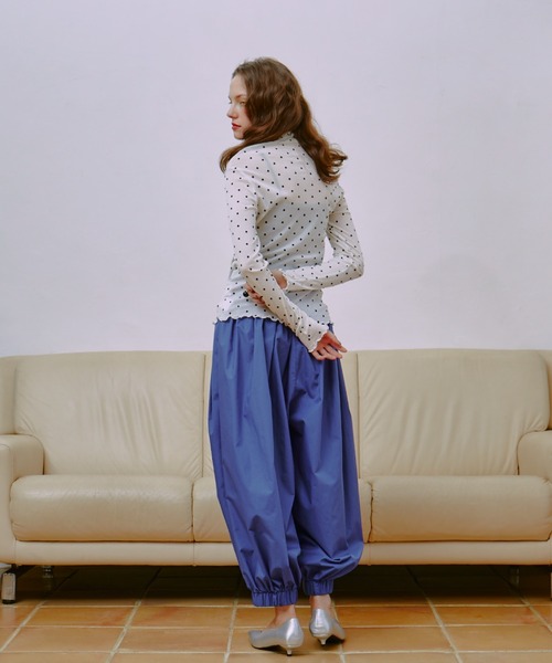 manana suerte(マニャーナスエルテ)の「シアーDOTハイネックトップス(Tシャツ/カットソー・レディース・ブラック/ホワイト・FREE)」の17枚目の写真